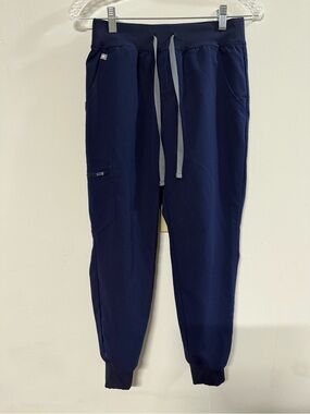 Figs Technical Collection Scrub Pants Uniform in Navy Blue Extra Small Petite